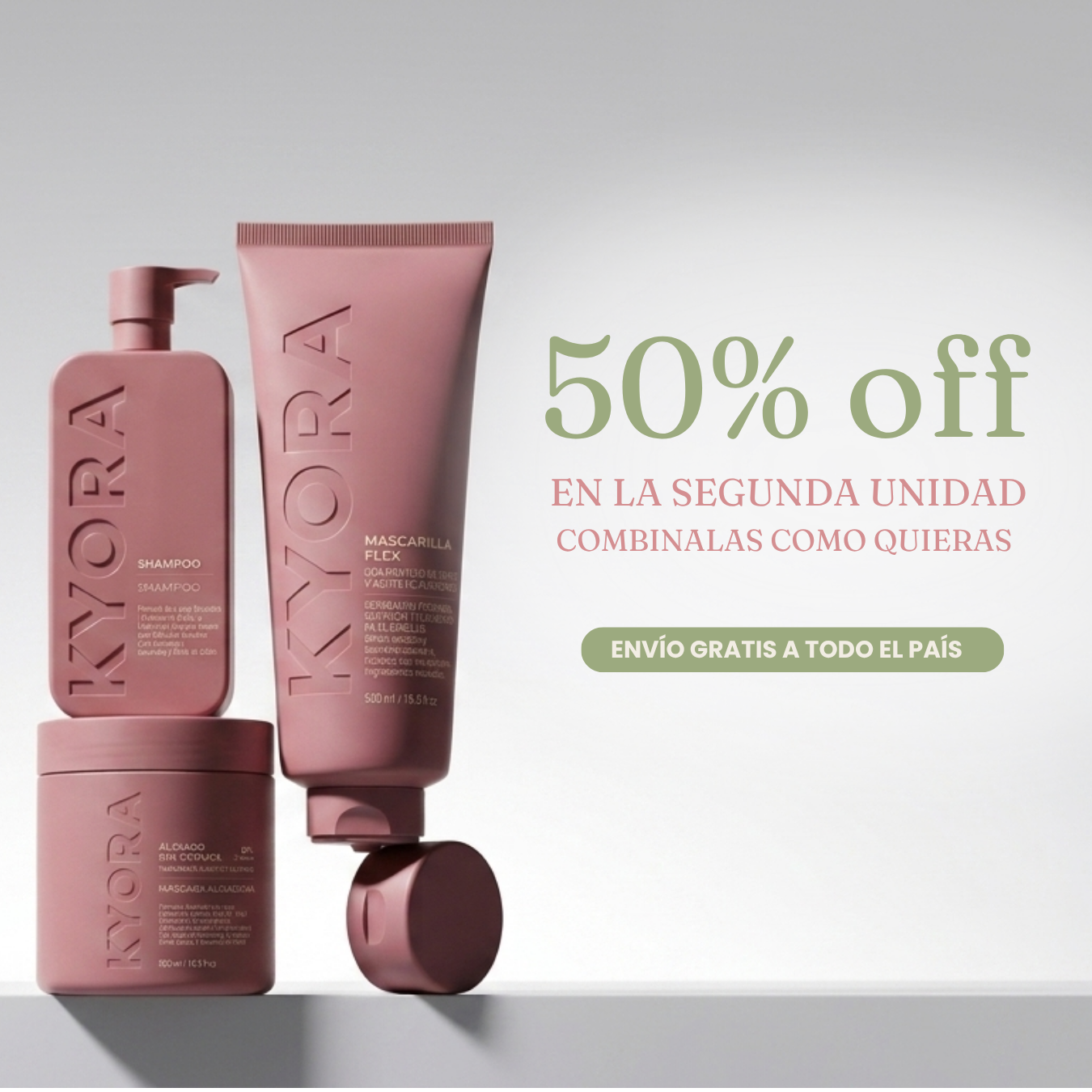 50% off en la segunda unidad — Envío gratis a todo el país